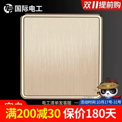 International electrical socket shielding cover baffle fake switch decorative cover hole blocking whiteboard blind plate cover blank panel