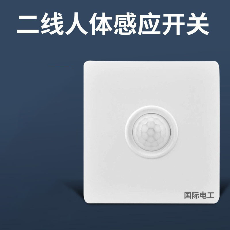 (3 only loaded) Type 86 International electrician 220v-building track intelligent light control lamp infrared human sensing switch