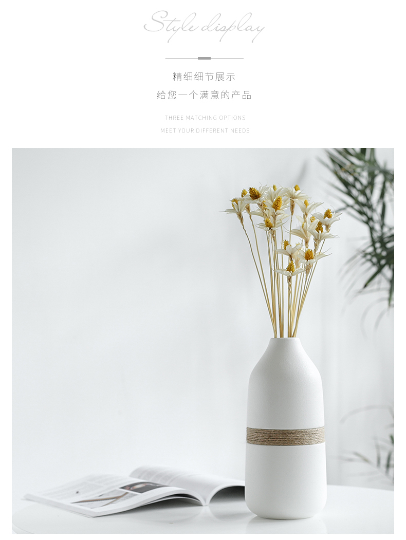 Nan sheng I and contracted Europe type ceramic vase simulation flowers, dried flowers, artificial flowers, floral flower arranging household act the role ofing is tasted furnishing articles