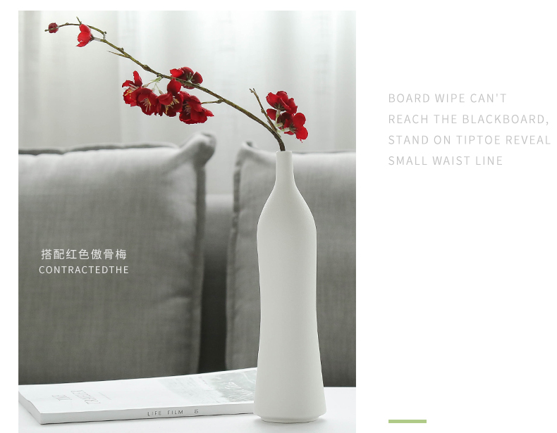 Nan sheng household act the role ofing is tasted contracted ceramic vase simulation dried flower vases, flower, the flower implement mesa place decoration