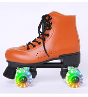 858 коричневая кожная вспышка (доставка+шнурки)