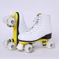 858 белая кожа и белое колесо (доставка+шнурки)