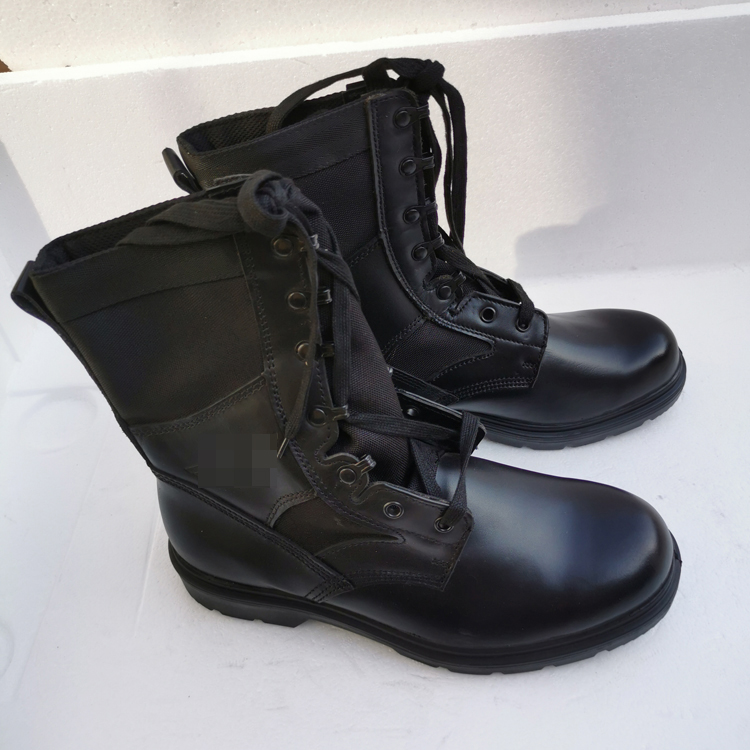 International Hua 3514 Stocks Umbrella Boots Male head layer Bull Leather Lacing Genuine Leather High Drum Old Round Head Outdoor Locomotive Boots