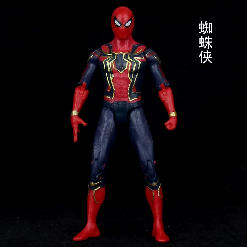 Мстители, светящаяся подвижная минифигура-игрушка, игрушка, Marvel, Железный человек, Человек-Паук, Халк