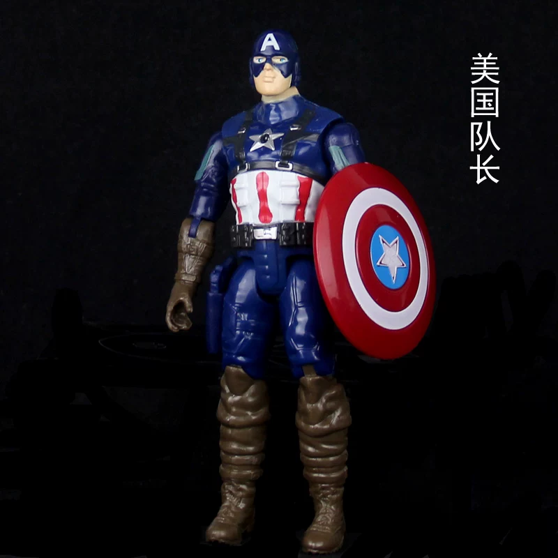 Мстители, светящаяся подвижная минифигура-игрушка, игрушка, Marvel, Железный человек, Человек-Паук, Халк