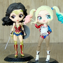 Q version clown girl Halle Quinn car decoration hand-made model Wonder Woman doll doll cake decoration