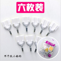 Decorative small hook with double-sided adhesive roof wall sticky hook 3mm plastic hook charm accessories handmade classroom