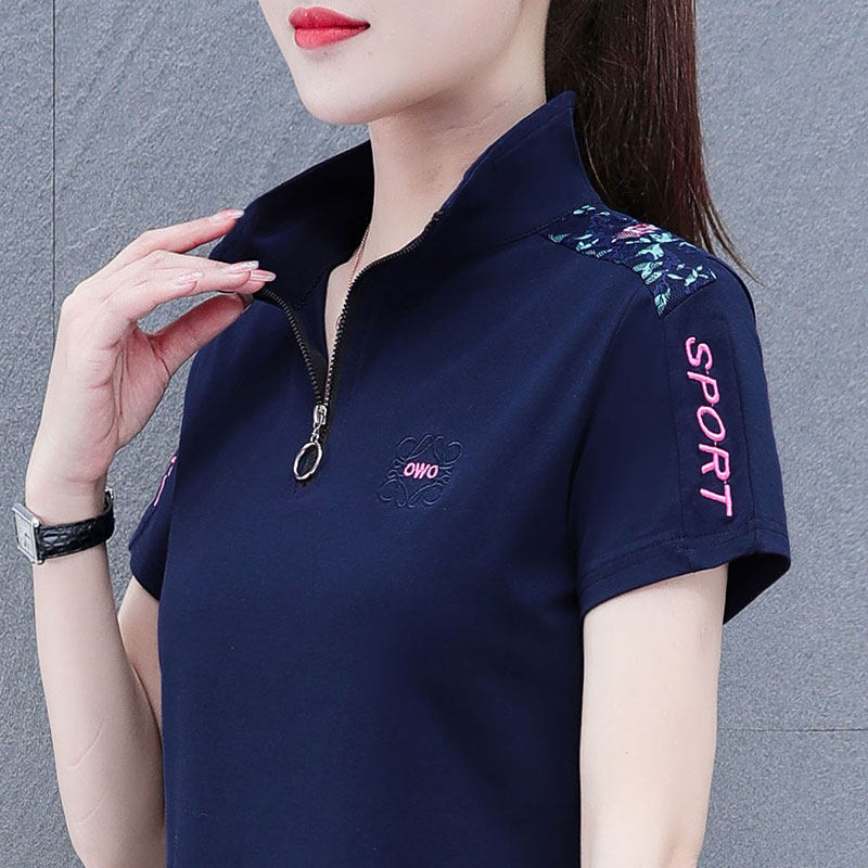 Summer 2022 loose fashion plus size women's belly covering the belly of the new fat sister cotton short-sleeved T-shirt top