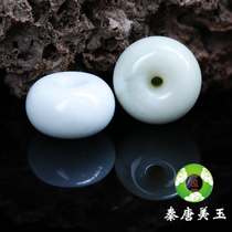 Shaanxi Xian Lantian Jade Pendant White Jade Peace Bread Ankou Sweater Chain Pendant
