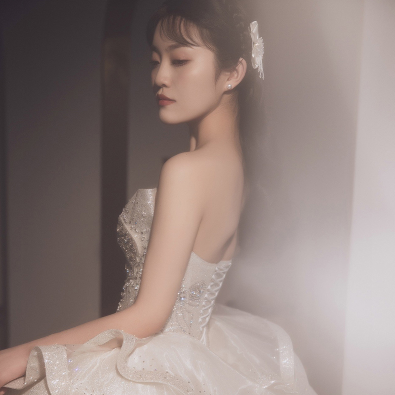 Tube top, wedding dress, suitable for teen Tube top, wedding dress, suitable for teen