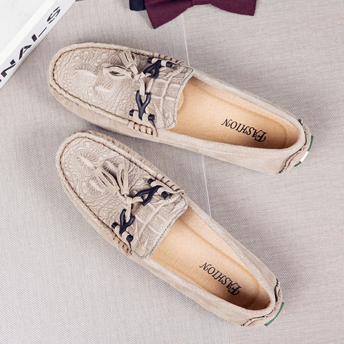 Летние трендовые туфли для кожаной обуви, из натуральной кожи, крокодиловый принт, в корейском стиле, мягкая подошва