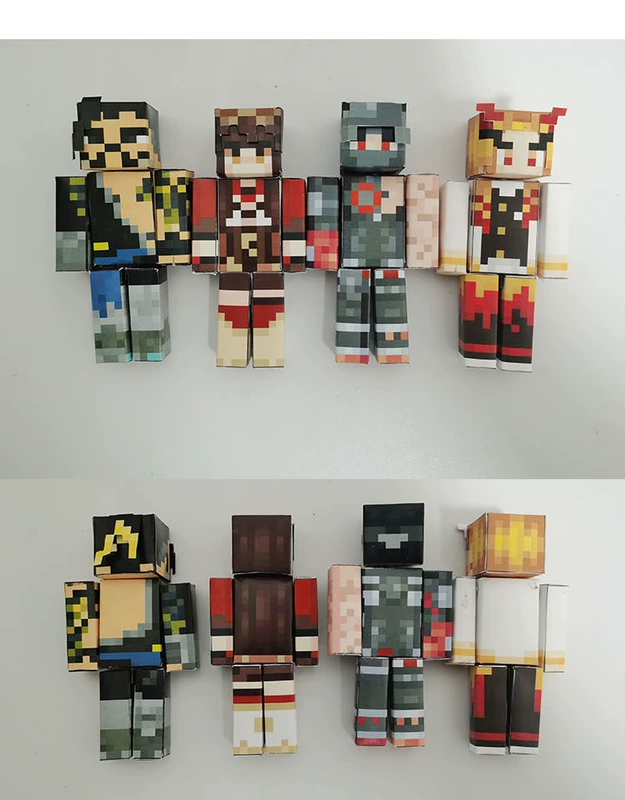 Zhaimanshe Paper Workshop Hướng dẫn sử dụng Overwatch Pioneer All Heroes MC Skin Role DIY Minecraft Mô hình giấy - Mô hình giấy