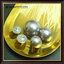 HHH upscale pearl button round cardiovert jacket blouse jacket clothing buttoned suit lining sweater button diy