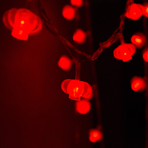 Led festoon lamp string lamp China wedding house decorative light Lantern Festival red lantern Spring Festival festive little lantern string lamp