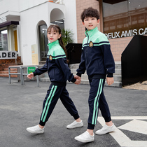 Elementary School Students Sports Suit School Uniform Teachers Spring Autumn Clothing Three Sets Children Class Clothes Pure Cotton Kindergarten Garden Clothes Customized