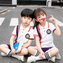 Kindergarten Garden Clothing Summer Clothing Suit Elementary School Childrens School Uniform Summer Children Ingléen Winn Pure Cotton Class Tracksuit Customised Clothing