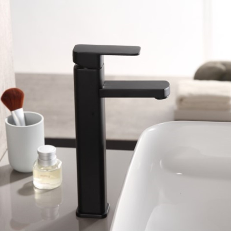 Black Quartet Cold and Heat Tap High and Low Style Basin Basin Hanghai Hanging Basin