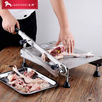  Commercial meat slicer Stainless steel hand cutting guillotine chicken nuggets machine Ejiao cake Nougat slicer Manual bone cutter