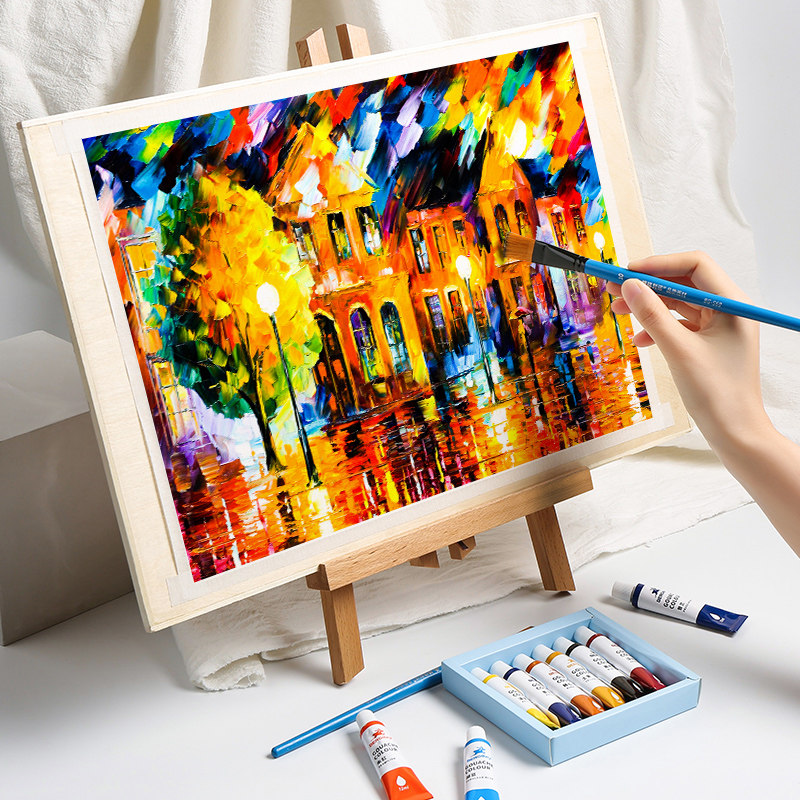 Mini Desktop Desktop Desktop Wooden Children Small Easel Shelf Bracket Folding Oil Painting Table Drawing Frame Sketching Kits Beginners Water Powder Painting Watercolor Painting Wooden Miniature Beech Wood Painting Shelf Portable