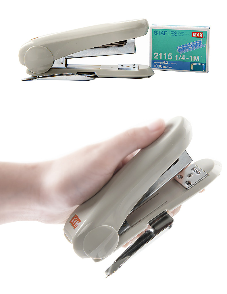 日本MAX进口订书机中型订书机拱形钉可订30页迷你型订书器HD-88R 日本MAX进口订书机中型订书机拱形钉可订30页迷你型订书器HD-88R