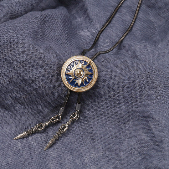 Japanese and Korean men's shirt tie European and American collar rope bolo tie men's crystal bow tie bow necklace collar rope accessories