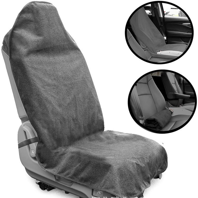 Car Sports Towel Car Seat Cushion Cover Waterproof Non-Slip Sweat-Absorbent Towel Seat Cover Dustproof Outdoor Bucket-Style Sports