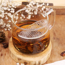 Reviewing Taiwan Yilong thickened heat-resistant glass tea cup filter simple belt green tea cup water Cup