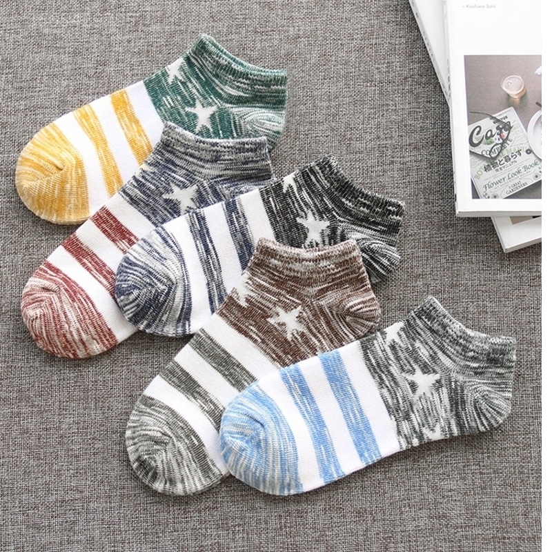 (5-10 Đôi) Socks Mens Socks Thuyền Socks thấp Trợ giúp Socks Four Seasons Socks trai Socks Anti-Mùi.