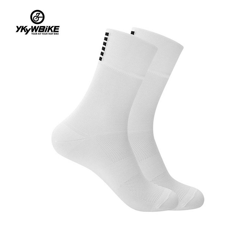 YKYW Cycling Running Professional Sport Height Socks Six Bars Pattern – Cycling