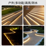 Лампочка на солнечной энергии, дорожная светодиодная лента для беседки, супер яркая атмосферная светодиодная линейная лампа