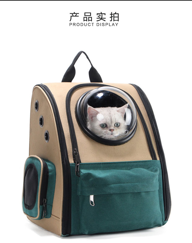 Mèo túi ra xách tay chó trở lại bao bì mèo vai túi mèo túi chó không gian túi vật nuôi cabin mèo lồng - Cat / Dog hàng ngày Neccessities 	bát ăn cho chó mèo	