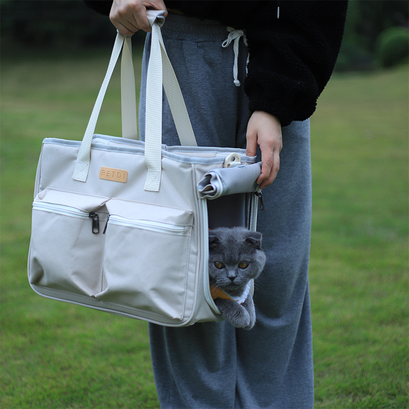 Cat Bag Going Out Portable Cat Portable Canvas Book Packing Cat's Cat Bag Cat Backpack Winter Carrying Pet Bag