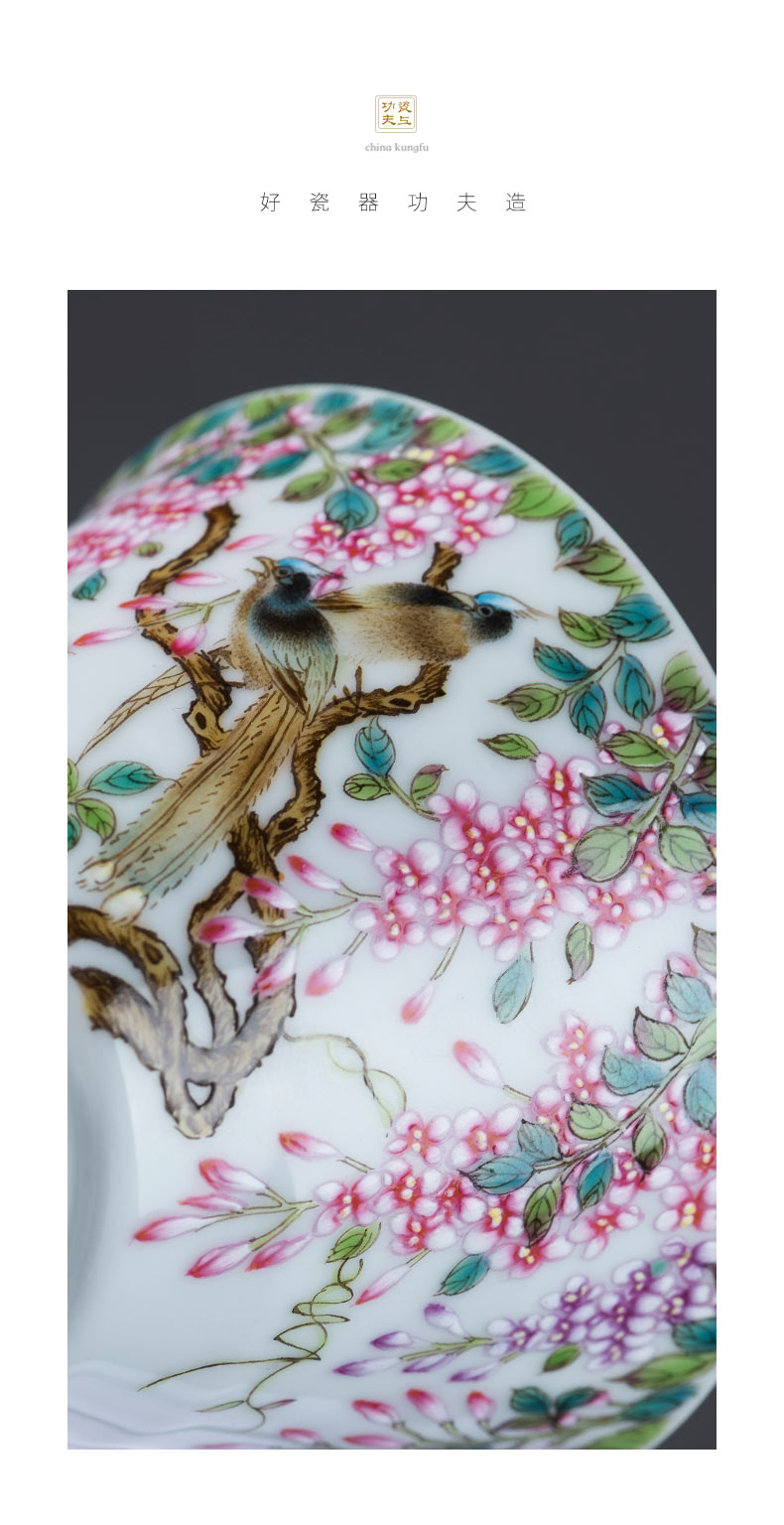 Jingdezhen porcelain on kung fu manual personal single cup powder enamel cups sample tea cup sabingga sukdun dergici jimbi masters cup