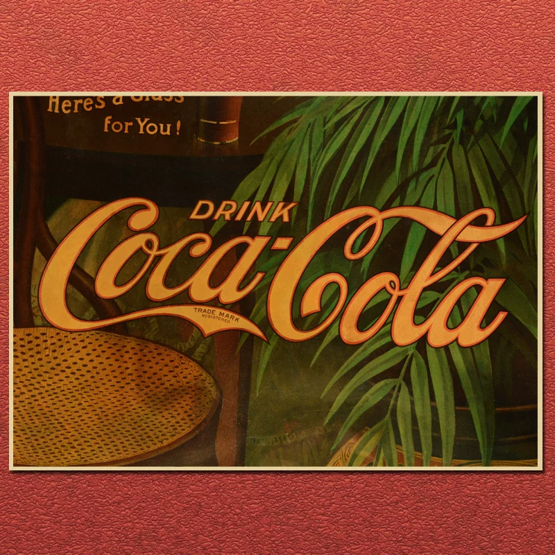 Реклама Coca-ColaRetro постер Coca Cola бар KTV декоративная рамка стены