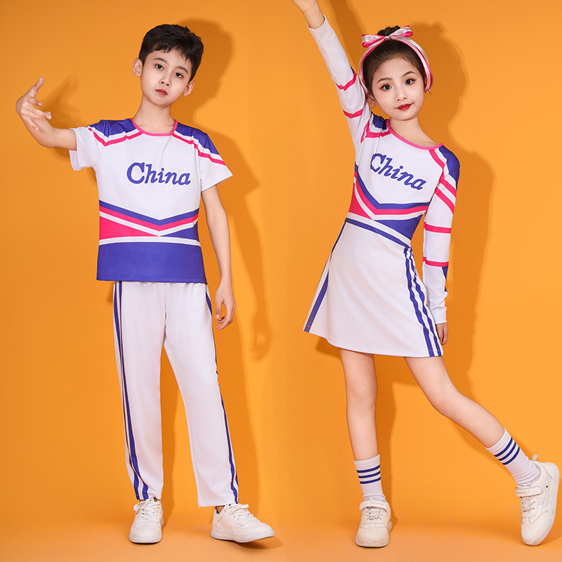 女童啦啦操演出服长袖新款！萌娃舞台C位必备！这波不买真的亏哭
