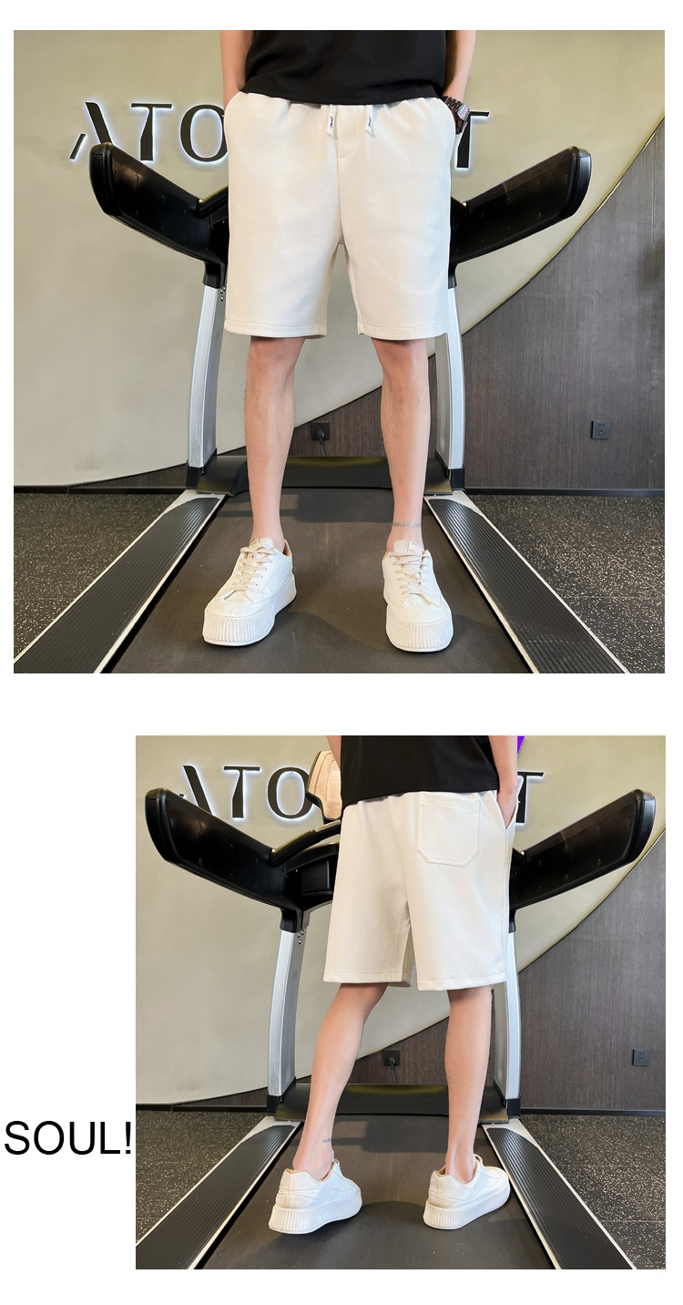 Shorts verdi in twill da uomo estate 2023, nuovi pantaloni pentagonali casual e sportivi, pantaloni da spiaggia alla moda per uomo_voghion.com