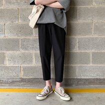 Summer thin section Western pants Mens 90% Pants Pendant small footed pants Korean version Body Trend Casual Tide Card Net Red Pants Man