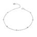 Vòng chân bạc 925 sterling nữ phiên bản Hàn Quốc đơn giản của Sen sinh viên chuỗi chân gợi cảm 2019 năm nay của vòng đời chuyển vòng chân lắc chân nữ hàn quốc Vòng chân