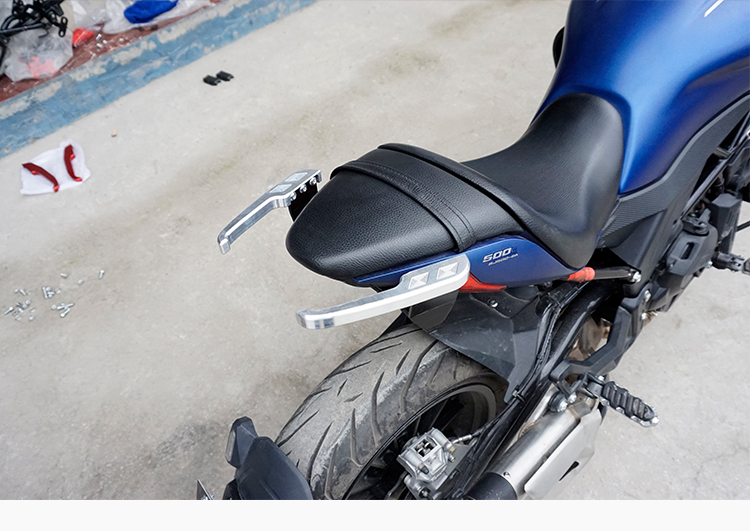 Áp dụng cho Benelli BJ500-6A sửa đổi tay vịn cánh sau 502C hợp kim nhôm còi xe tay vịn - Xe máy Sopiler khung bảo vệ xe vespa