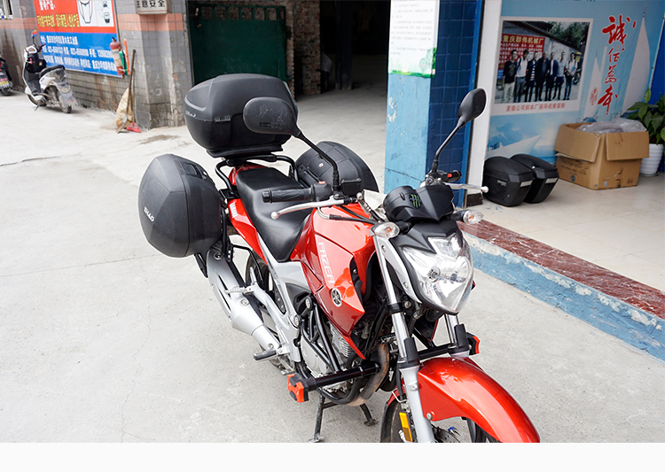 Áp dụng cho sửa đổi Yamaha Feizhi YS250 Khung bên hộp Xiade ba khung khung kệ đuôi thùng khung thân cây - Xe gắn máy phía sau hộp thùng chứa đồ xe máy