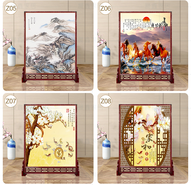 Mới Trung Quốc vách ngăn gỗ rắn phòng khách văn phòng khách sạn hiện đại Zen màn hình hai mặt hiên cổ điển màn hình ghế cổ - Màn hình / Cửa sổ vách ngăn trang trí
