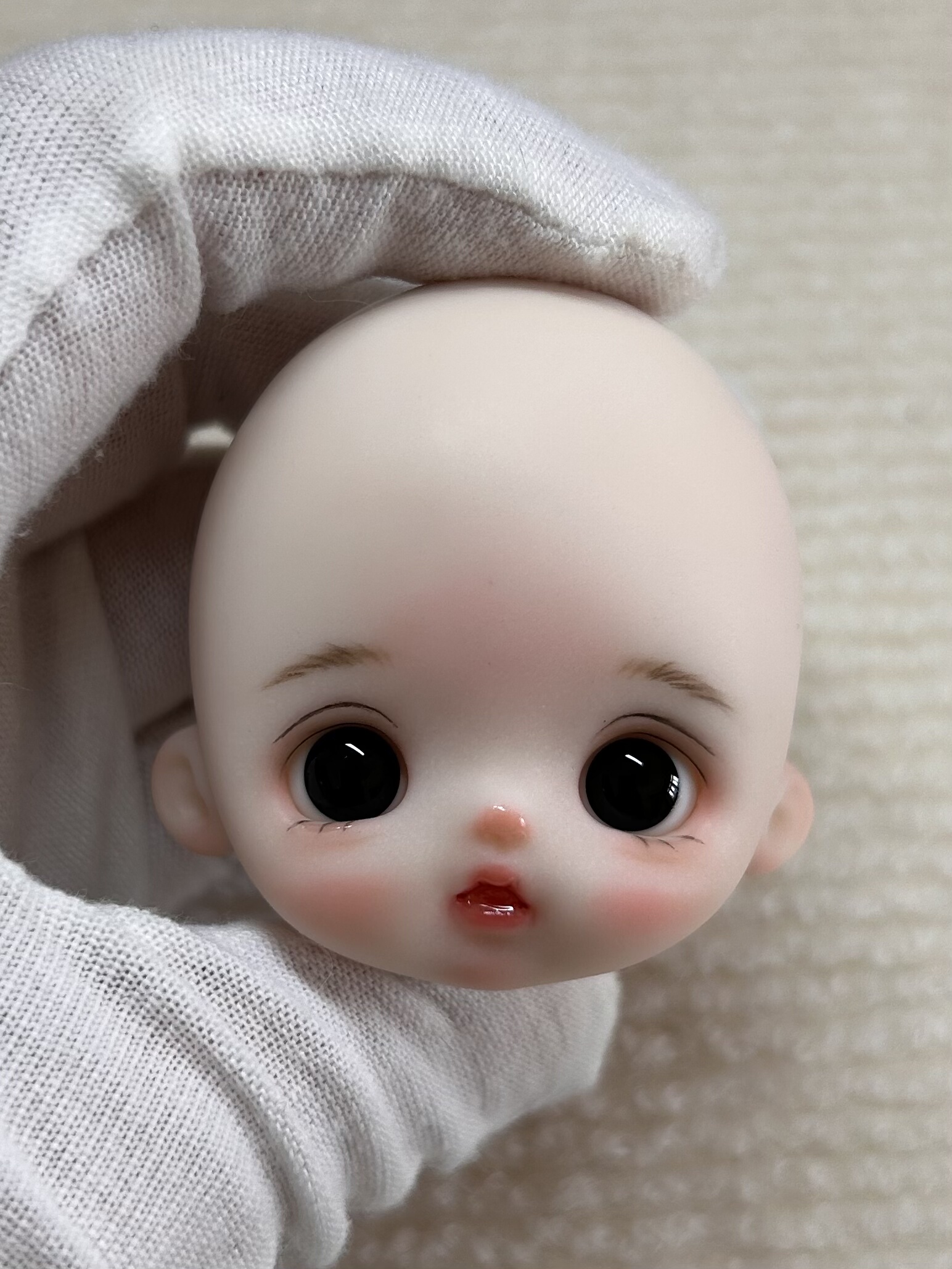 1/8 Soft Clay Doll Head, OB11 Doll Head, BJD Handmade Doll Head Product view
