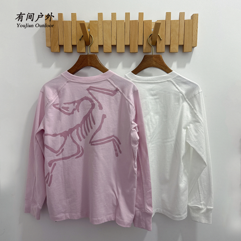 Arcteryx Kragg Cotton Bird Arcteryx Large Logo Cotton Long-Sleeved Sweatshirt T-Shirt for Women 8469