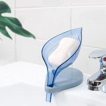 Leaf drain soap box home toilet storage non-perforated soap box bathroom creative toilet soap rack