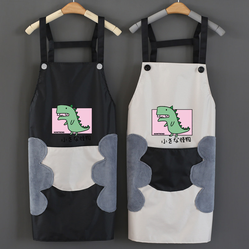 Erasable apron cloth Dress Fabric Women Fashion Cute Days cooking Dresses Domestic work Kitchen Home waterproof and greaveproof