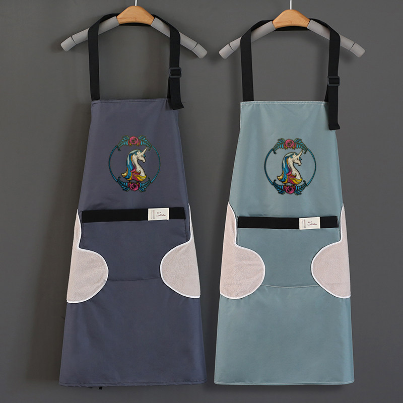 Cute Japanese apron waterproof and oil-proof household kitchen cooking waist women fashion adult overalls custom logo