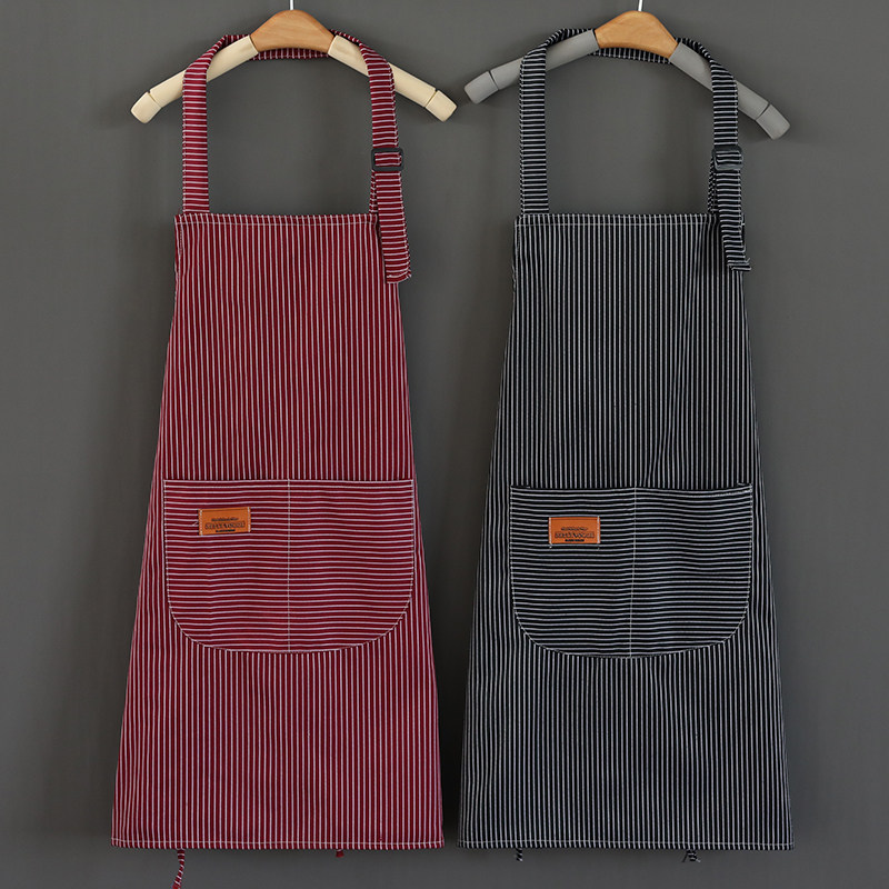 Home Kitchen Apron Waterproof Oil Proof Women's Fashion Kitchen God Cooking Men's Work Clothes Customised Logo print