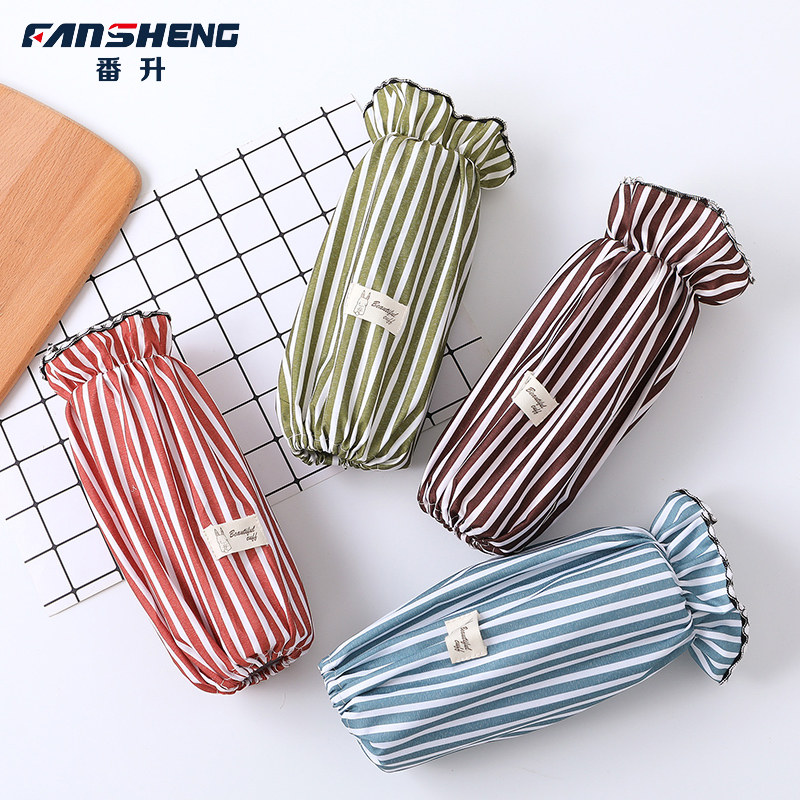 Fansheng cotton and linen sleeves for men and women spring and autumn long work sleeves waterproof and anti-fouling cleaning plus velvet sleeves