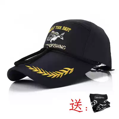 Fishing cap Sun hat Sunscreen hat Riding hat Big hat brim wind rope sea fishing Luya fishing travel hat