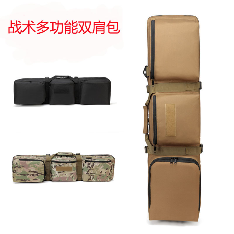 Outdoor hunting CS gun bag tactical bag fishing shoulder gun bag military fan crossbody double shoulder bag